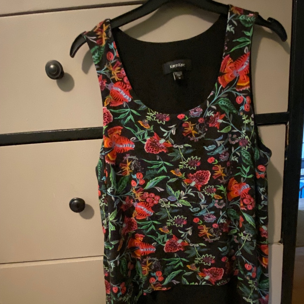 Karen Kane floral tank medium